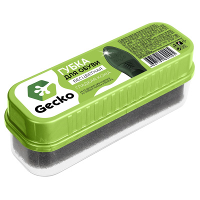 Gecko губка для обуви бесцветный