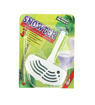 Snowter очиститель для унитаза зеленое яблоко (блистер) 40г