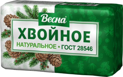 ВЕСНА народное туалетное мыло хвойное в пленке 140г