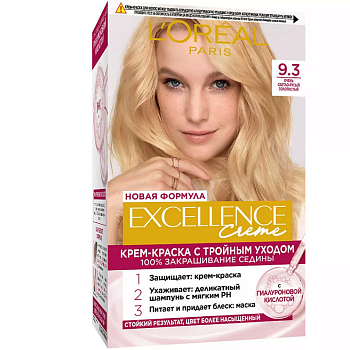 L'oreal Excellence 9.3 очень светло русый золотистый