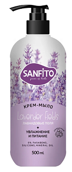 СХЗ SANFITO жидкое крем мыло sensitive лавандовые поля 500 мл