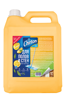 Чиртон чистящее средство жидкость для мытья пола лимон и лемонграсс 5000 мл
