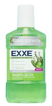 EXXE ополаскиватель полости рта  защита десен зеленый 250 мл 12 шт кор