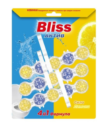BLISS Туалетные блоки подвесные Сила лимона 3шт