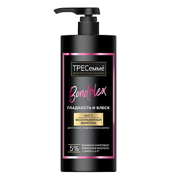 ТРЕСеммé гладкость и блеск шампунь бессульфатный очищение увлажнение блеск 1000 мл
