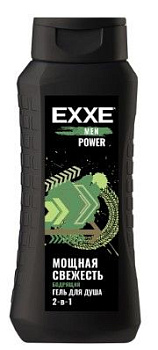 EXXE MEN гель для душа 2в1 бодрящий power 400 мл
