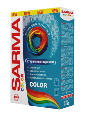 Сарма колор стиральный порошок 400 гр