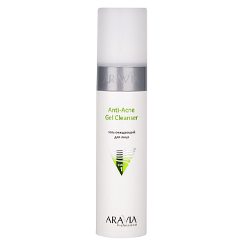 Aravia Professional гель очищающий для жирной и проблемной кожи лица anti acne gel cleanser 250 мл