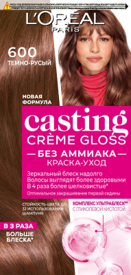 L'Oreal Paris Casting Creme Gloss краска уход для волос 600 темно русый