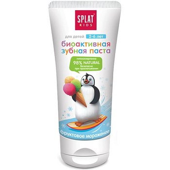 Splat Kids зубная паста фруктовое мороженое 2-6 лет 50 мл