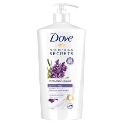 Дав шампунь густые и сильные лаванда и розмарин 630 мл Уценка