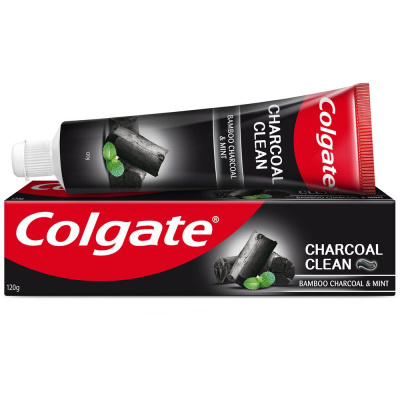 Colgate зубная паста бамбуковый уголь с мятой для отбеливания зубов и свежести дыхания 120 г Уценка