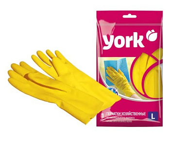 York перчатки резиновые размер L
