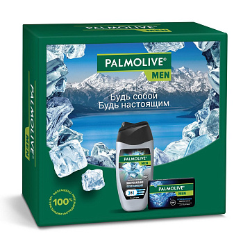 Palmolive пн men арктический ветер и северный океан гель для душа 250 мл+туалетное мыло 90 гр