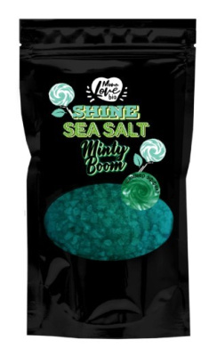 MonoLove Bio соль-шиммер для ванны Minty Boom с ароматом мятной жвачки 250г