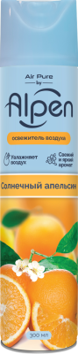 Alpen освежитель воздуха солнечный апельсин 300 мл