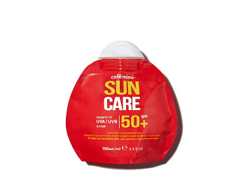Cafe Mimi солнцезащитный водостойкий крем для лица и тела spf 50+ 100 мл