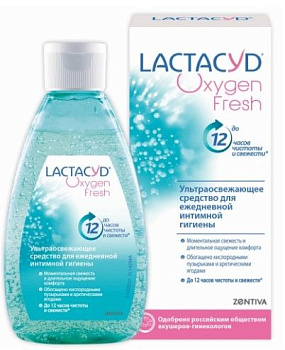 ЛАКТАЦИД гель для интимной гигиены lactacyd oxygen 200мл