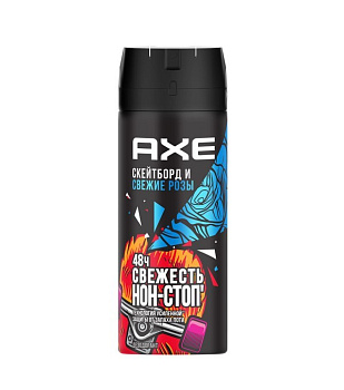 Axe дезодорант спрей мужской Скейтборд и розы 150мл