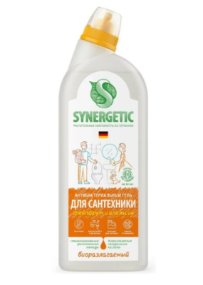 SYNERGETIC средство биоразлагаемое для мытья сантехники  5 в 1 флакон 0,7л