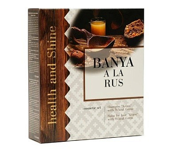 Banya a La Rus подарочный набор Квасной (шампунь+бальзам для волос)