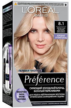 L'oreal Preference cool blonds 8.1 copenhagen 950 Уценка
