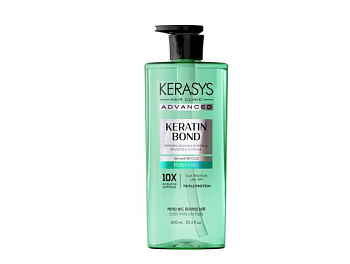 KeraSys Advanced кератин бонд шампунь очищение 600 мл