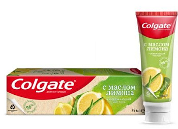 COLGATE зубная паста naturals освежающая чистота с маслом лимона 75мл