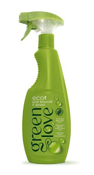 Green Love спрей-очиститель для ванной и душа 500мл