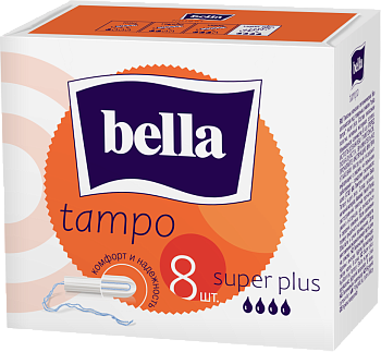 Тампоны без аппликатора BELLA premium comfort марки tampo bellaSuper Plus 8 шт