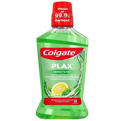 Colgate свежесть чая антибактериальный ополаскиватель для полости рта 500 мл Уценка