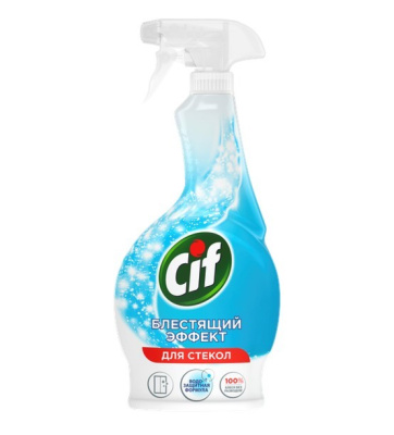 Cif средство чистящее для стёкол блестящий эффект 500мл