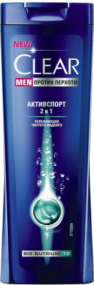 Клиар м шампунь для волос активспорт 400 мл