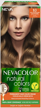 Nevacolor Natural Colors стойкая крем краска для волос 9.3 LIGHT GOLDEN BLONDE светлый золотистый блондин