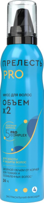 Прелесть professional мусс для волос обьем сф 160 см3