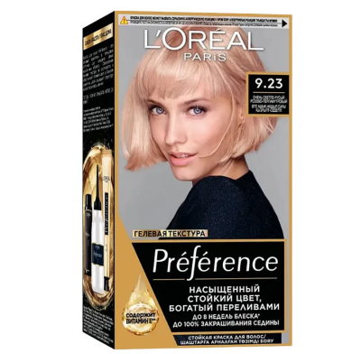 L' Preference краска для волос 9.23 розовое золото Уценка