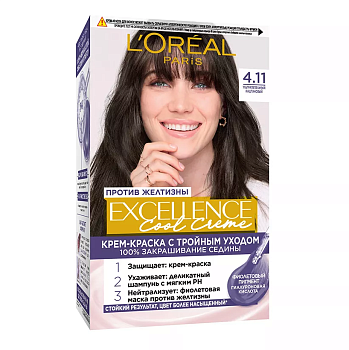 L`oreal Excellence Cool 4.11 каштан