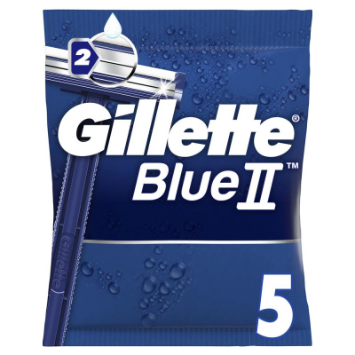 Gillette Blue II станки для бритья с увлажняющей полоской одноразовые 5 шт