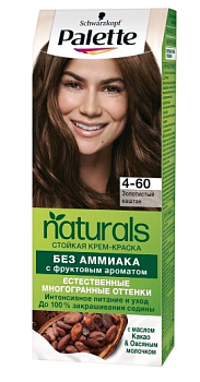 Palette Naturia краска для волос 4-60 золотистый каштан