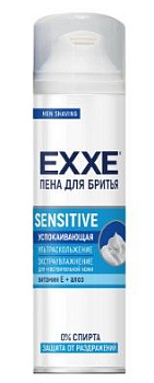 EXXE пена для бритья sensetive успокаивающая для чувствительной кожи 200 мл (6шт в кор)