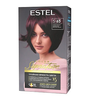 Estel крем-гель краска для волос Color Signature Спелая вишня 5/65