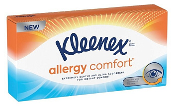 Kleenex cалфетки Allergy Comfort в коробках 56шт