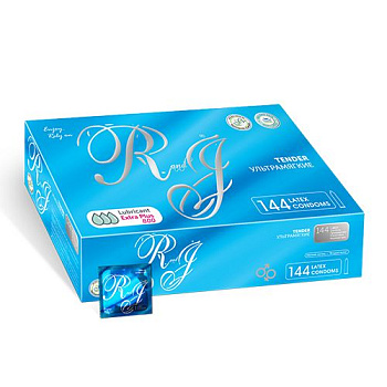 Romeo and Juliette презервативы тender ультрамягкие дополнительная смазка натуральный латекс 144 шт Уценка