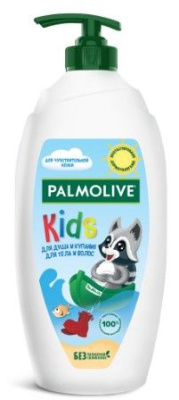 Palmolive душ гель kids с маслом миндаля для тела и волос 3+ 600 мл