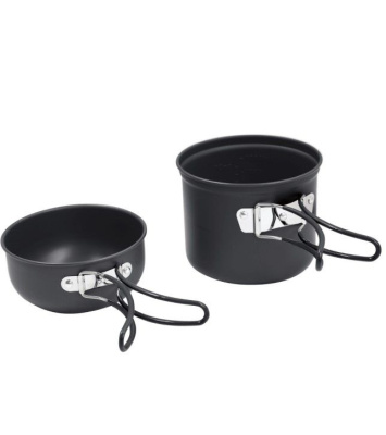 Forester Mobile котелок 1 л с крышкой миской 0,5 л из анадированного алюминия