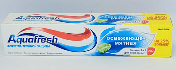Aquafresh зубная паста освежающе-мятная 125мл