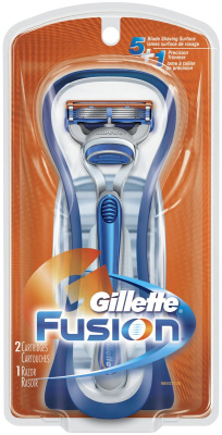 Станок для бритья GILLETTE FUSION без подставки + 2 кассеты
