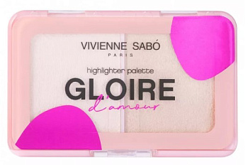 Vivienne Sabo палетка хайлайтеров минииGloire d'amour 01 Светло-розовый