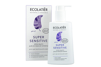 Ecolatier Крем-мыло для интимной гигиены Super Sensitive для чувствительной кожи, 250 мл