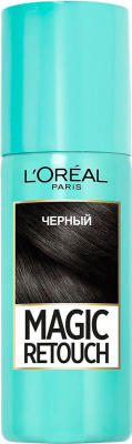 Тонирующий спрей L'OREAL Magic Retouch для моментального окрашивания корней волос 1 Черный